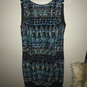 Sleeveless embroidered Dress